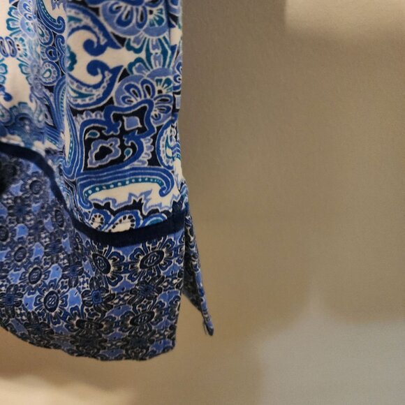 Coolibar sz S women Oceanside tunic dress with UPF 50 blue 3/4 sleeve - Picture 3 of 9